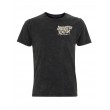 Dragstrip Clothing Ass in the Saddle acid wash black t`shirt